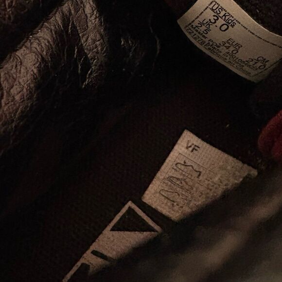 Vans Burgundy‎ Sneakers Size 3 - Picture 8 of 9